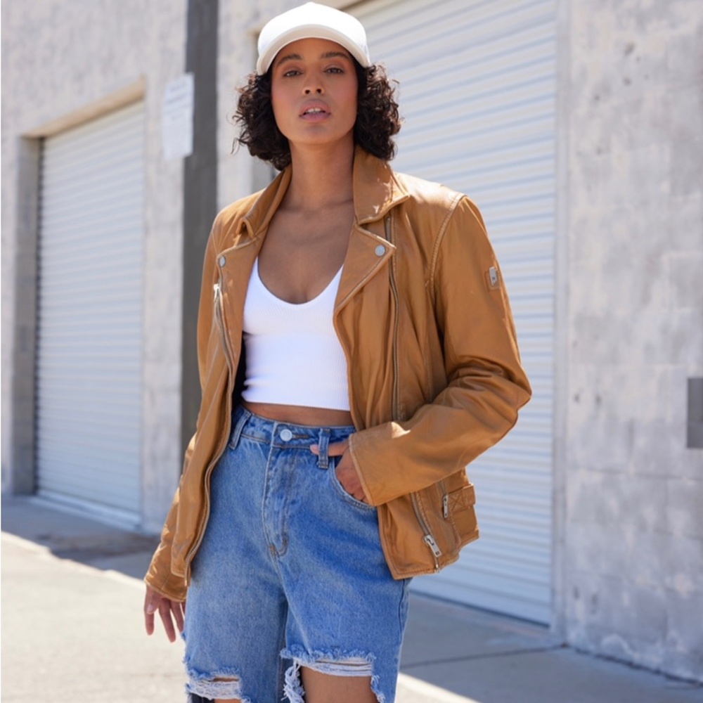Honeycomb Mauritius Leather Jacket